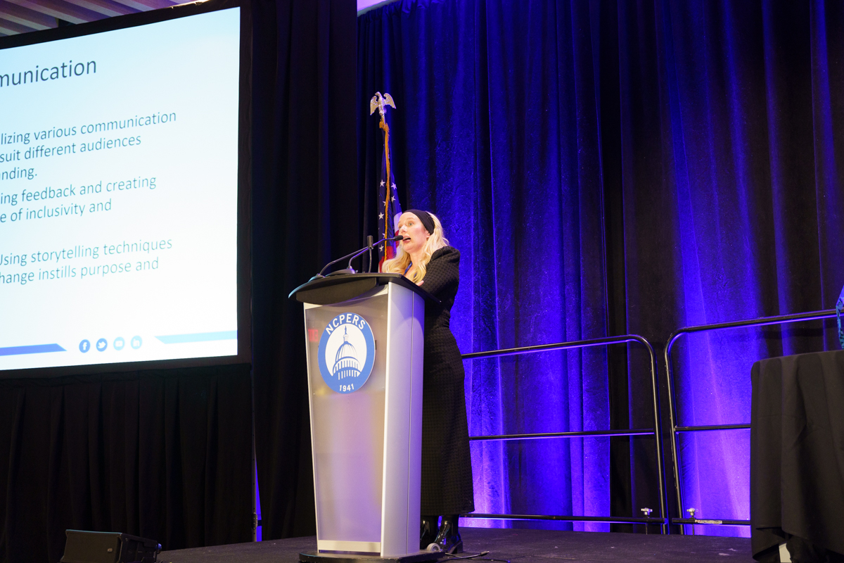 Elyse Jancosko, a principal consultant at Syntropy Partners, shared tips for effective change management and strategies for demonstrating the role of the communications team internally.